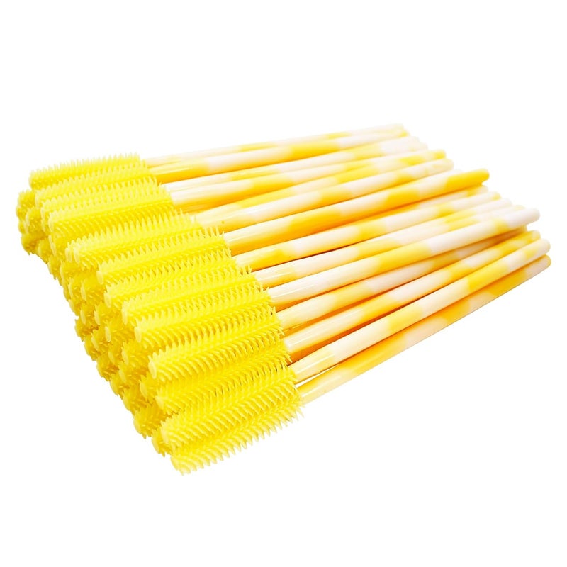 BIHRTC 100PCS Eyelashs Brush Mascara Wands Disposable Lip Applicators liner Brushes Makeup Tools Lip Brushes Eyelash Spoolies for Women Girls Salon Beauty Cosmetic Make Up Tool - Image 1